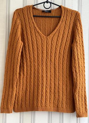 ❤️❤️❤️класнючий брендовий светр, пуловер, джемпер в коси, трендовий колір .