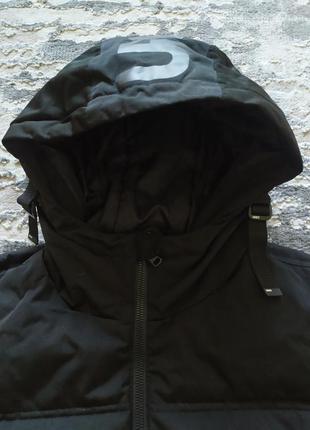 Зимова чоловіча куртка чорна довга house brand польща4 фото