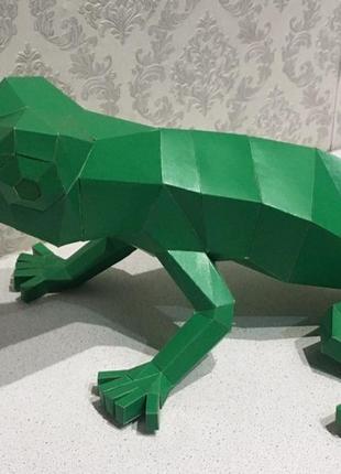 Paperkhan конструктор из картона ящерица оригами papercraft 3d фигура развивающий набор антистресс2 фото