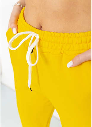 Спорт штани жіночі демісезонні, колір жовтий, 226r025