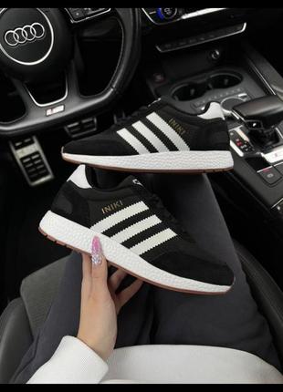 Adidas iniki  fleece termo black white gum