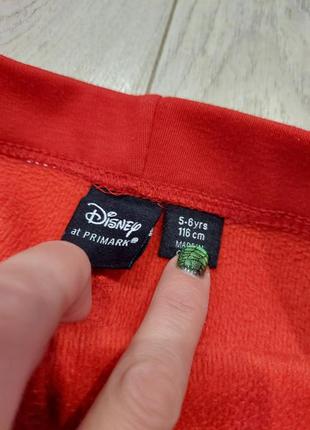 Теплые лосины на травке с минни disney от primark красного цвета 5-6 лет5 фото