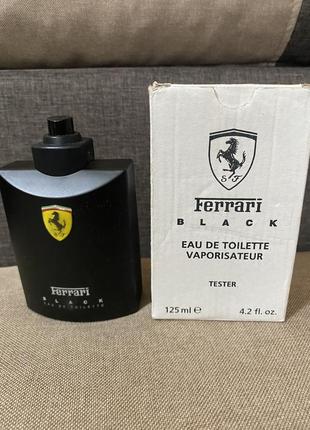 Ferrari  ferrari black туалетна вода тестер 125 мл, оригінал