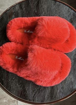 Пухнасті капці, домашні капці, домашні тапочки, хутряні капці