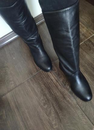 Сапоги кожаные, демисезон. италия, vibram. р. 39,5 (25 си)