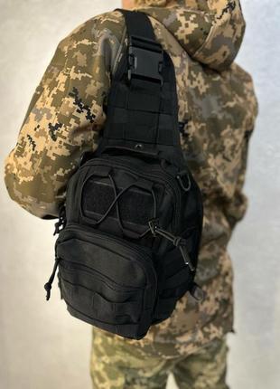 Сумка рюкзак тактична військова поліцейська через плече або на груди3 фото