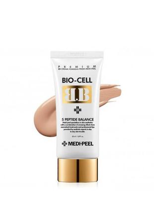 Вв-крем для обличчя medi-peel bb cream bio-cell 5 peptide balance 50 мл