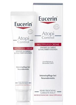 Крем eucerin  atopicontrol acute для лица 40 мл1 фото