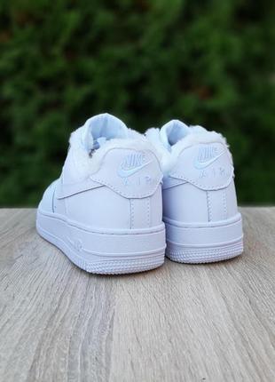 Кроссовки мех зимние nike air force3 фото