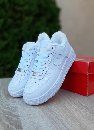 Кроссовки мех зимние nike air force