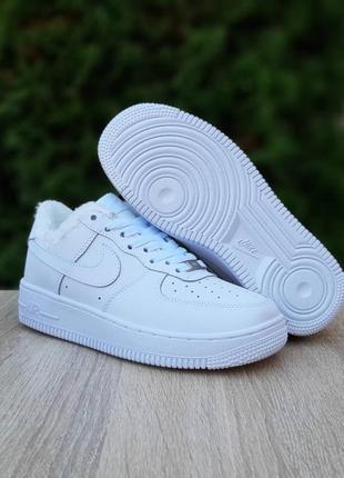 Кроссовки мех зимние nike air force2 фото