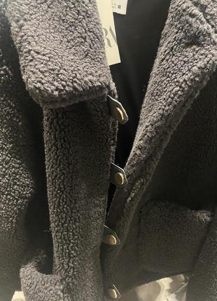 Black friday zara куртка з штучної овчини жіноча2 фото