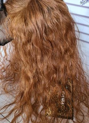Накладка топпер шиньон 100% натуральный волос8 фото