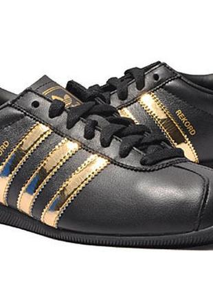 Вінтаж жіночі кросівки adidas rekord w black-gold р. 38,5/25см2 фото