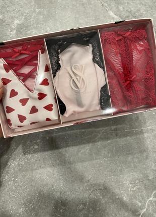 Подарочный набор трусиков victoria&rsquo;s secret трусики трусы виктория сикрет