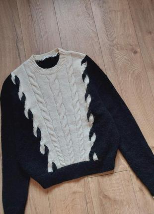 Вовняний в'язаний светр & other stories джемпер пуловер шерстяной вязаный свитер оверсайз2 фото