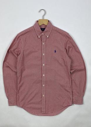 Оригіанльна чоловіча сорочка рубашка в клітину polo ralph lauren cotton plaid shirt