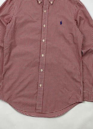 Оригіанльна чоловіча сорочка рубашка в клітину polo ralph lauren cotton plaid shirt3 фото