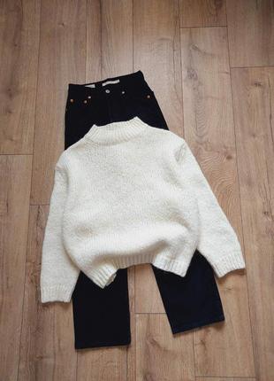 В'язаний вовняний мохеровий светр джемпер пуловер оверсайз вязаный шерстяной мохеровый свитер2 фото