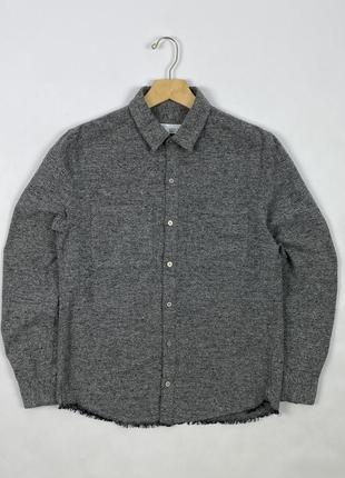 Оригінальна чоловіча сорочка рубашка iro psychedelio textured gray shirt