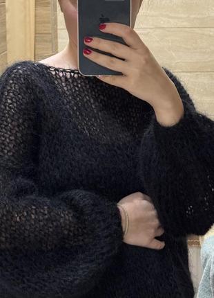 Мохеровый свитерик паутинка облачко