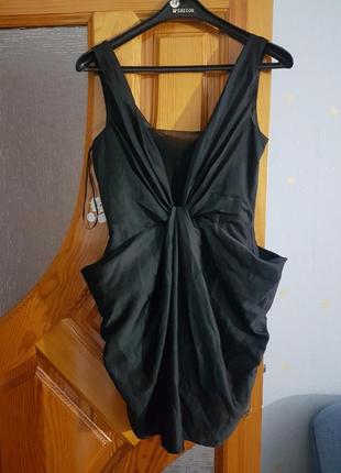 Платье miss selfridge черное нарядное р 10