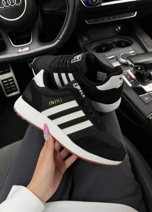 Шикарні зимові жіночі кросівки "adidas originals iniki fleece termo winter"3 фото