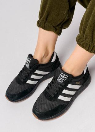 Шикарні зимові жіночі кросівки "adidas originals iniki fleece termo winter"8 фото