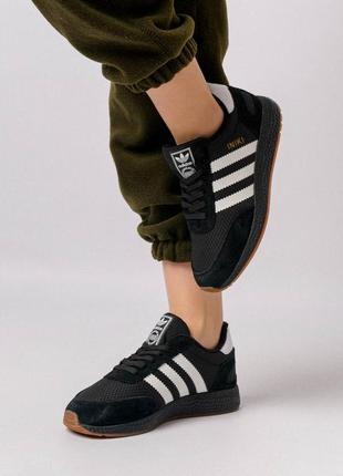 Шикарні зимові жіночі кросівки "adidas originals iniki fleece termo winter"10 фото