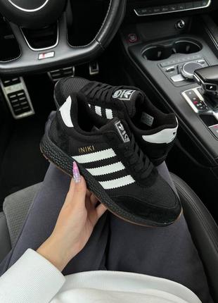 Шикарні зимові жіночі кросівки "adidas originals iniki fleece termo winter"2 фото