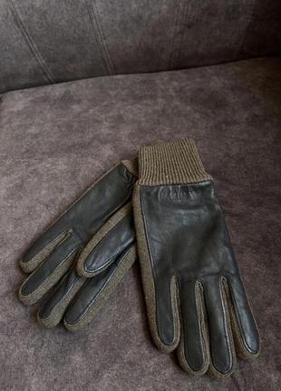Кожаные перчатки hugo boss оригинальные