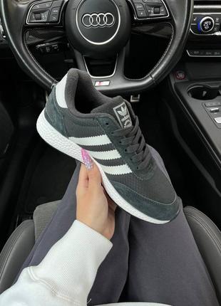 Шикарные зимние женские кроссовки  "adidas originals iniki fleece termo winter"2 фото