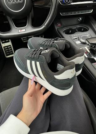 Шикарные зимние женские кроссовки  "adidas originals iniki fleece termo winter"3 фото