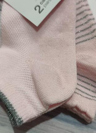Розовые нежные носки для девочки ovs р. 23-22 фото