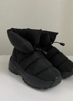 Женские зимние ботинки дутики h&m