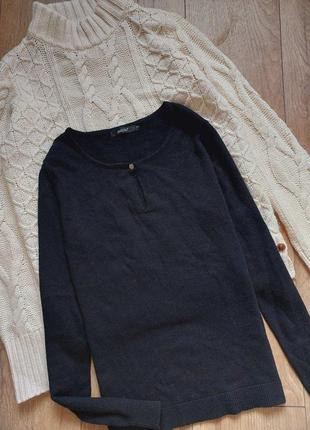 Кашеміровий джемпер шовковий светр пуловер реглан кашемірова кофта шовкова2 фото