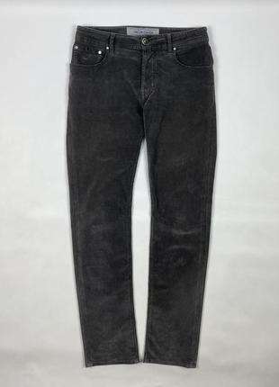 Оригінальні вельветові чоловічі штани jacob cohen style 688 corduroy gray pants