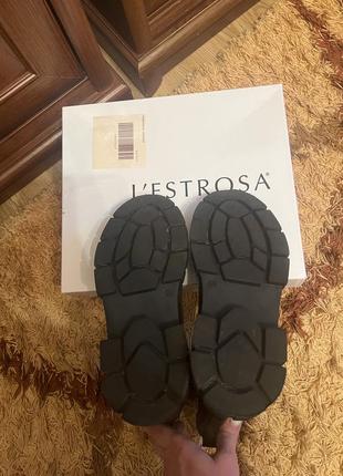Зимние кожаные ботинки -челси l’estrosa размер 396 фото