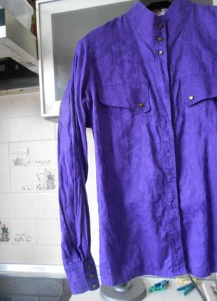 #yarell #фіолетова сорочка коттон # стильний батник # крута блуза #
