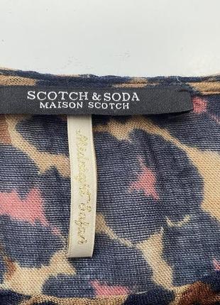 Рубашка в актуальный принт от бренда scotch &amp;soda4 фото