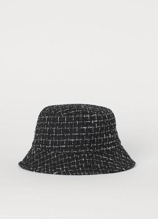 Шляпа шляпа твид h&m