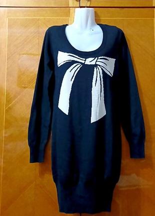 Брендова стильна тонка  туніка сукня  светр  р.l від yes miss7 фото