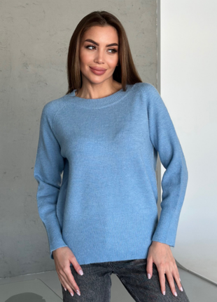 Зимний теплый ангоровый свитер джемпер классика свободный 6 цветов3 фото