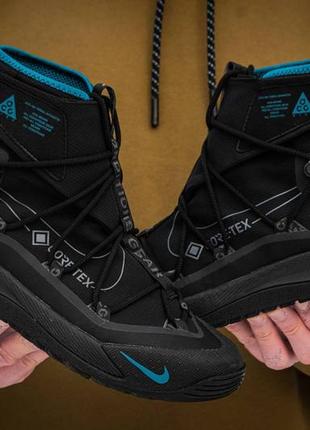 Мужские кроссовки nike acg terra antarktik all black8 фото