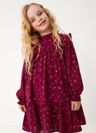 Оригинальное брендовое красивое платье для девочки next англия4 фото