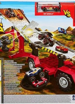 Hot wheels monster trucks down hill race &amp; go оригинал