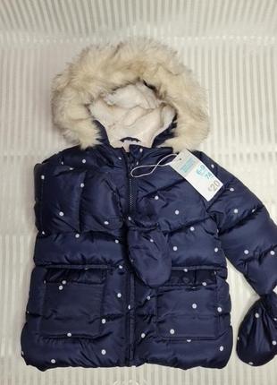 Зимняя куртка для девочки primark1 фото