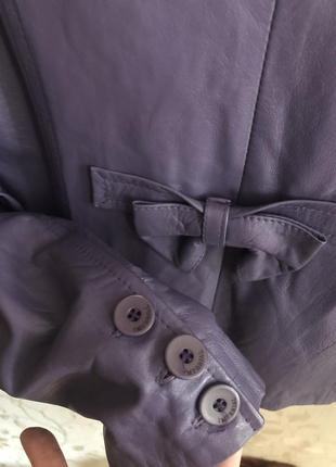 Итальянская кожаная куртка-пиджак6 фото