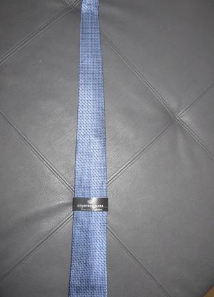 Мужской фирменный галстук countess mara, натур шелк1 фото