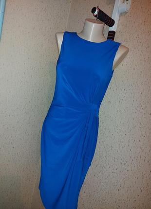 Плаття синій колір1 фото